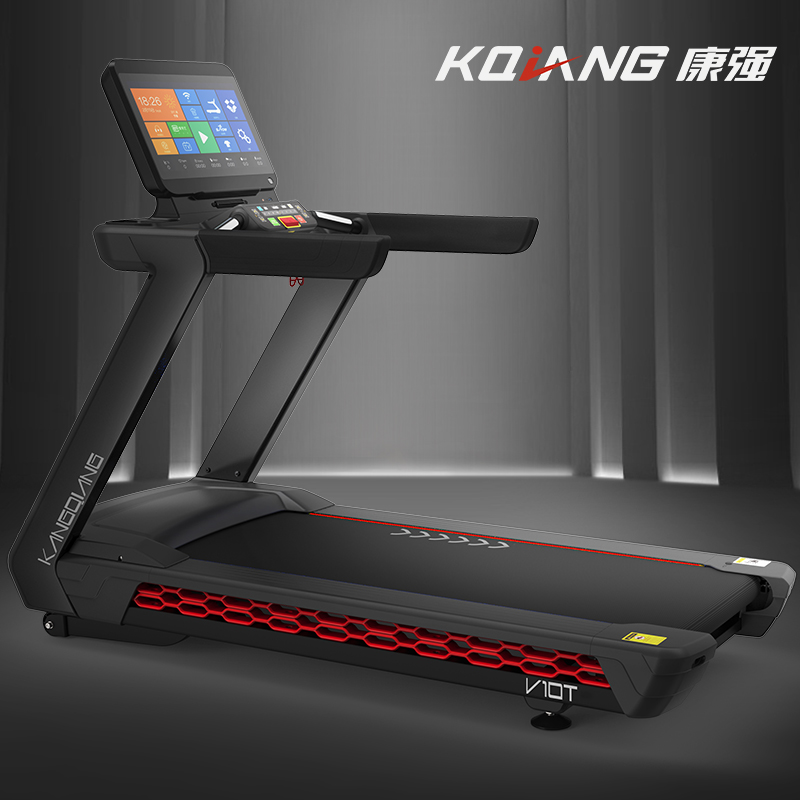 康強(qiáng)V10T彩屏新款商用跑步機(jī) 交流變頻AC馬達(dá)大跑臺 加寬智能彩屏 高端電動(dòng)跑步機(jī)